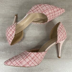 Pink Tweed Women’s Heels